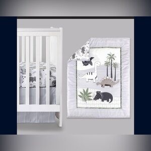 Dino crib bedding 3 piece set